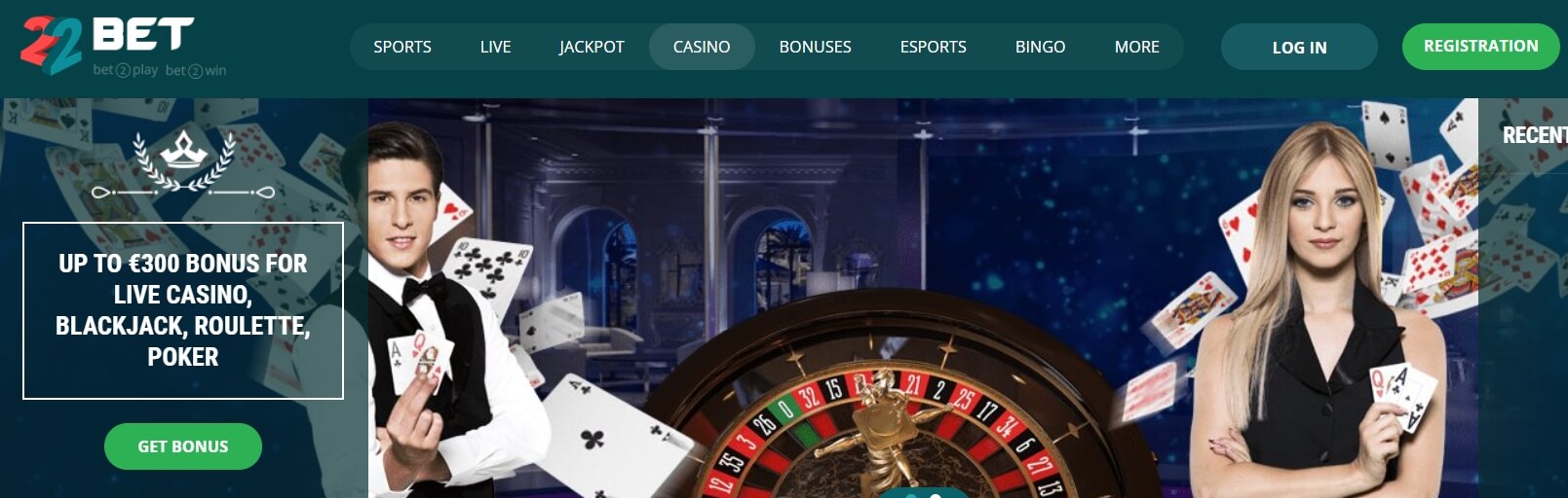$1 Minimum Deposit Casino 22Bet in NZ